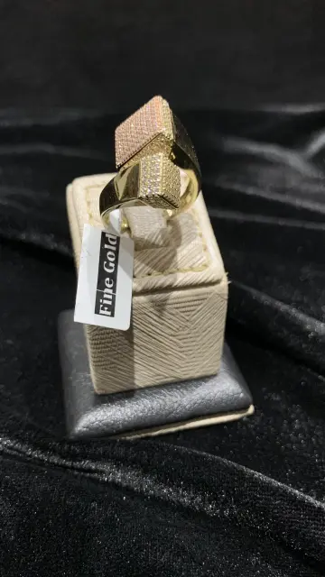 خاتم ذهب عيار 18 من فاين جولد Fine gold