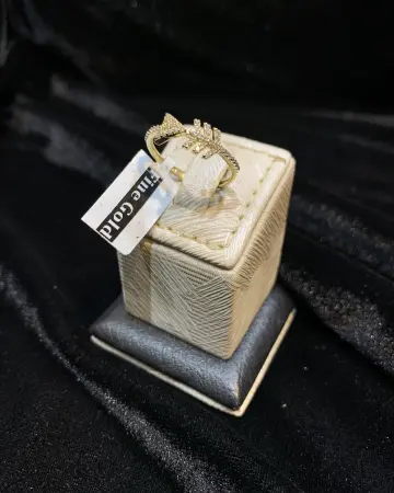 خاتم ذهب عيار 18 من فاين جولد Fine gold