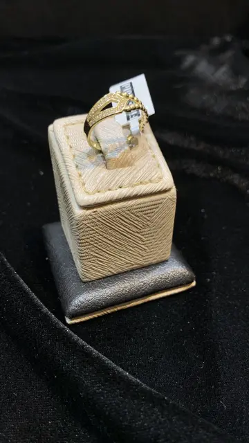 خاتم ذهب عيار 18 من فاين جولد Fine gold