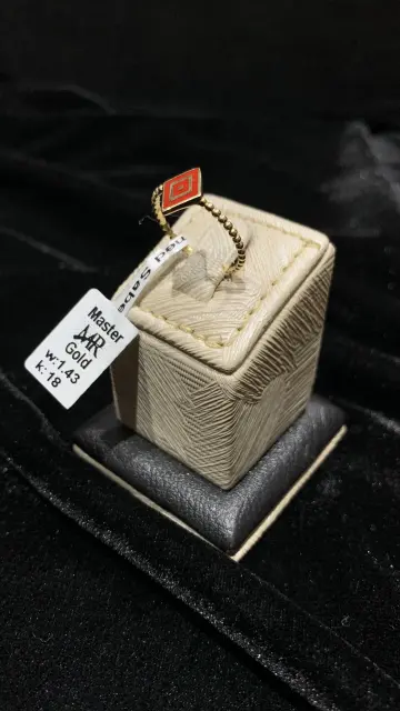 خاتم ذهب عيار 18 من ماستر جولد Master gold