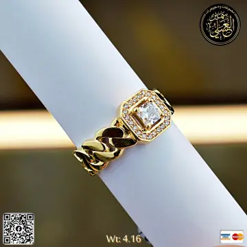 خاتم ذهب عيار 18 من DJM