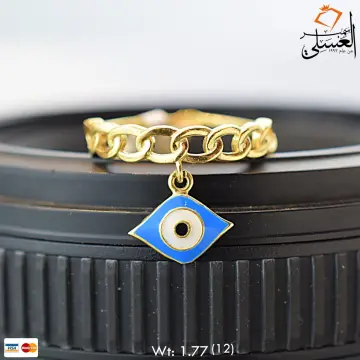 خاتم عُقلة ذهب عيار 18 من كينج جولد King gold