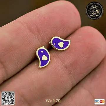 حلق ذهب عيار 18 من DJM