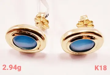 حلق ذهب عيار 18 من كينج جولد King gold