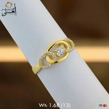 خاتم ذهب عيار 18 من كينج جولد King gold