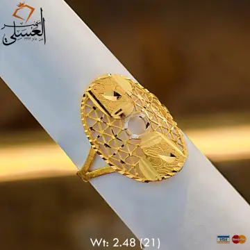 خاتم ذهب عيار 21