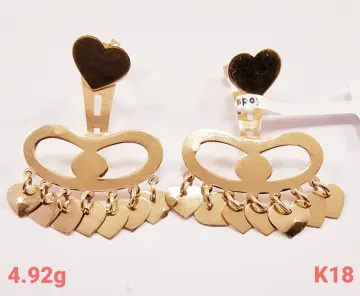 حلق ذهب عيار 18