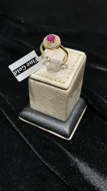 خاتم ذهب عيار 18 من فاين جولد Fine gold