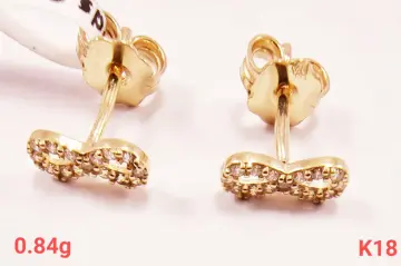 حلق ذهب عيار 18 من كينج جولد King gold