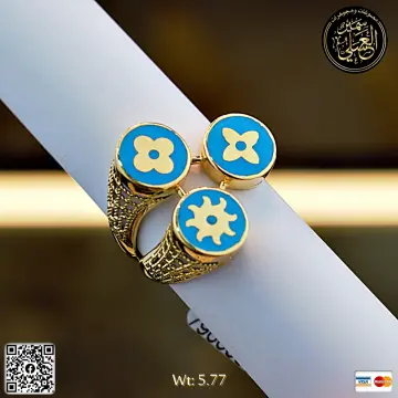 خاتم ذهب عيار 18 من DJM