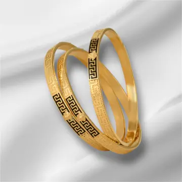 غويشه ذهب عيار 21 من اللؤلؤة El Loaloa
