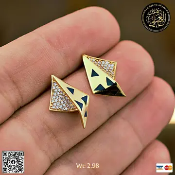 حلق ذهب عيار 18 من DJM