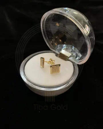 حلق ذهب عيار 18 من فاين جولد Fine gold