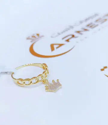 خاتم ذهب عيار 18 من كينج جولد King gold