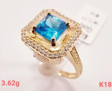 خاتم ذهب عيار 18 من كينج جولد King gold