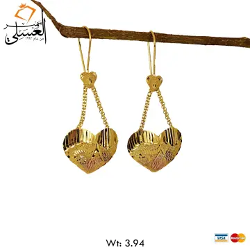 حلق ذهب عيار 21