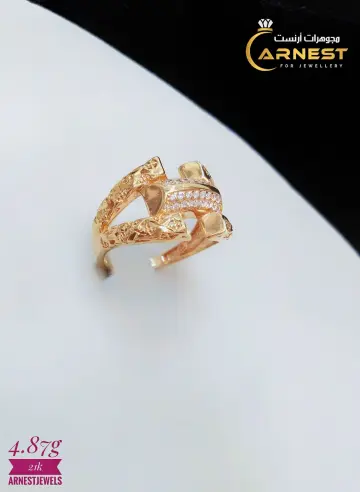 خاتم ذهب عيار 21 من ايجيبت جولد Egypt gold