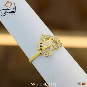 خاتم ذهب عيار 18 من كينج جولد King gold