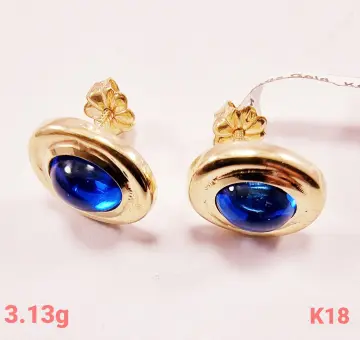 حلق ذهب عيار 18 من كينج جولد King gold