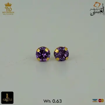 حلق ذهب عيار 18 من My design