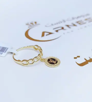 خاتم ذهب عيار 18 من كينج جولد King gold