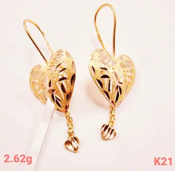 حلق ذهب عيار 21