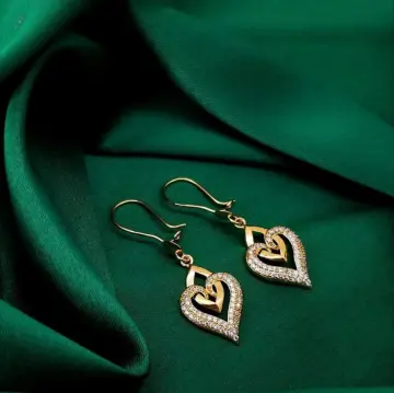 حلق ذهب عيار 21 من سليمة جولد Selema gold