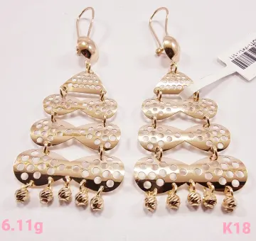 حلق ذهب عيار 18