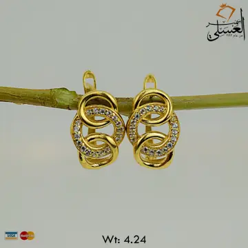 حلق ذهب عيار 18 من ايجيبت جولد Egypt gold