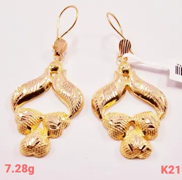 حلق ذهب عيار 21