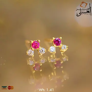 حلق ذهب عيار 18 من ايجيبت جولد Egypt gold