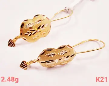 حلق ذهب عيار 21