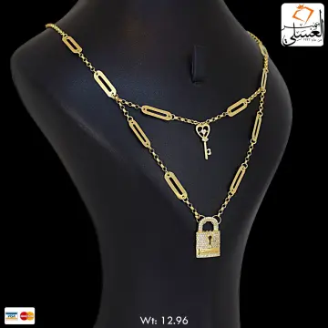 كوليه ذهب عيار 18 من كرسيفا جولد