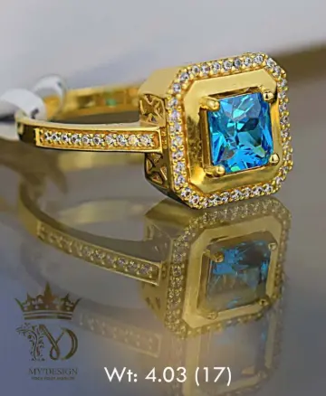 خاتم ذهب عيار 18 من كينج جولد King gold