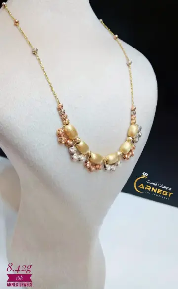 كوليه ذهب عيار 18 من NA