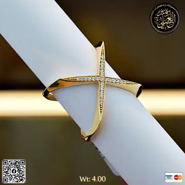 خاتم ذهب عيار 18 من DJM