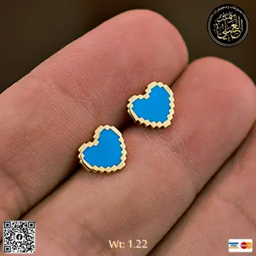 حلق ذهب عيار 18 من DJM