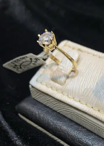 خاتم ذهب عيار 18 من كينج جولد King gold