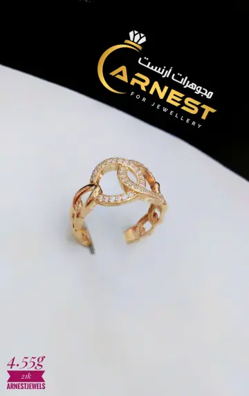 خاتم ذهب عيار 21 من كيرمينا Kirmena