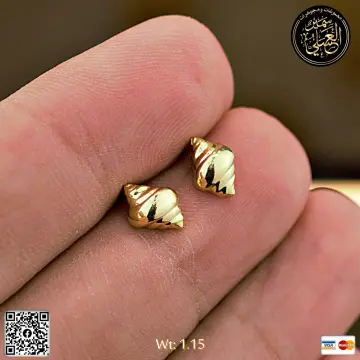 حلق ذهب عيار 18 من DJM