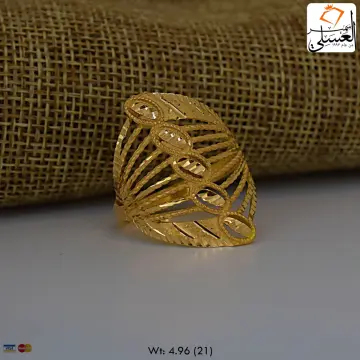 خاتم ذهب عيار 21 من NA