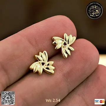 حلق ذهب عيار 18 من DJM