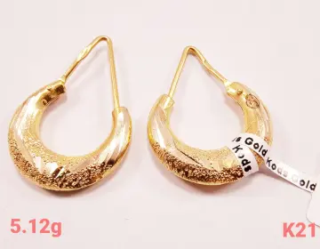 حلق ذهب عيار 21