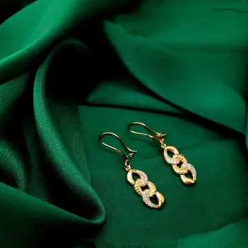 حلق ذهب عيار 21 من سليمة جولد Selema gold