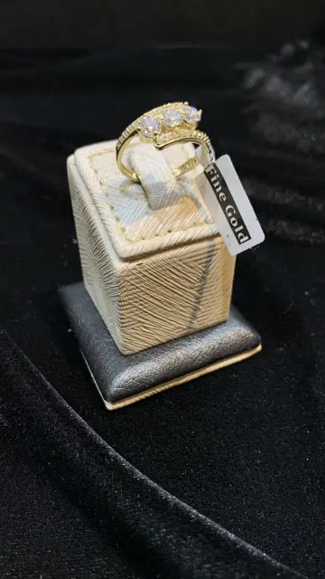 خاتم ذهب عيار 18 من فاين جولد Fine gold