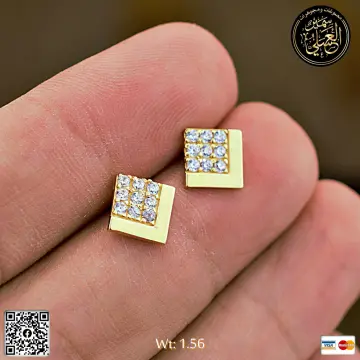 حلق ذهب عيار 18 من DJM