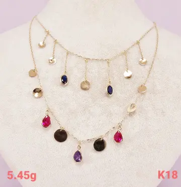 كوليه ذهب عيار 18 من كينج جولد King gold