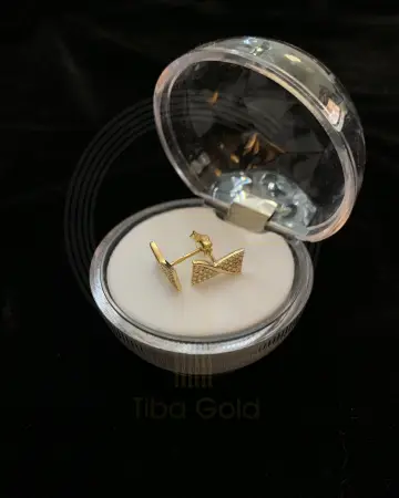 حلق ذهب عيار 18 من فاين جولد Fine gold