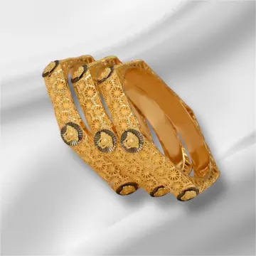 غويشه ذهب عيار 21 من اللؤلؤة El Loaloa