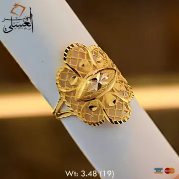 خاتم ذهب عيار 21